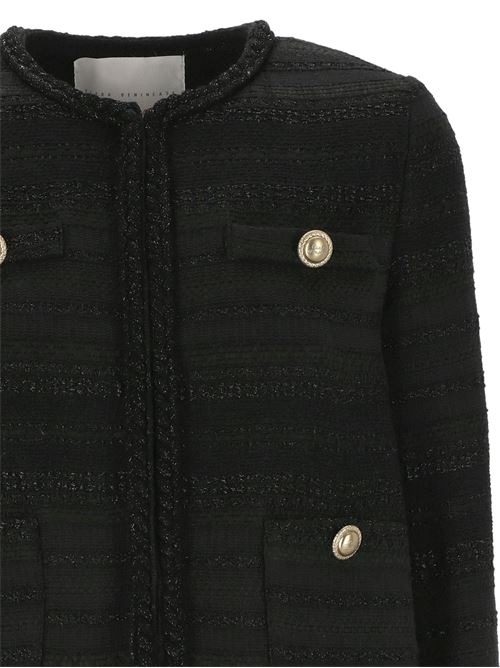 Black tweed woman jacket Giada Benincasa | 506902